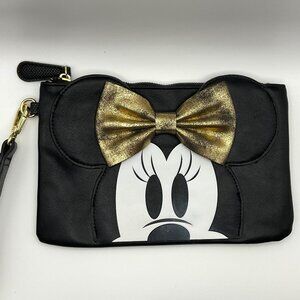 Disney’s Minnie Mouse clutch/wristlet with gold bow front